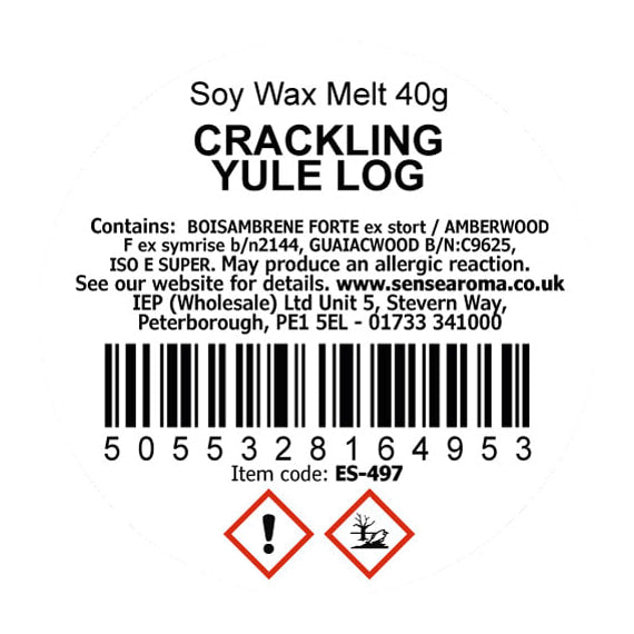 Crackling Yule Log Wax Melt 40g