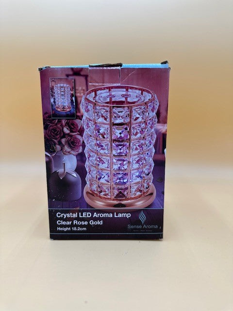 Clear - Rose Gold Crystal LED Lamp