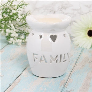 Ceramic Oil Burner / Wax Melter Cut Out Family Design