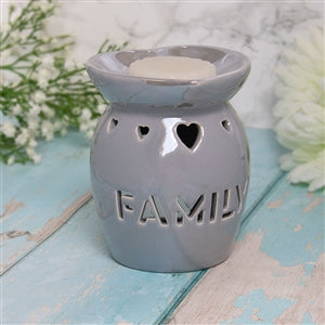 Ceramic Oil Burner / Wax Melter Cut Out Family Design