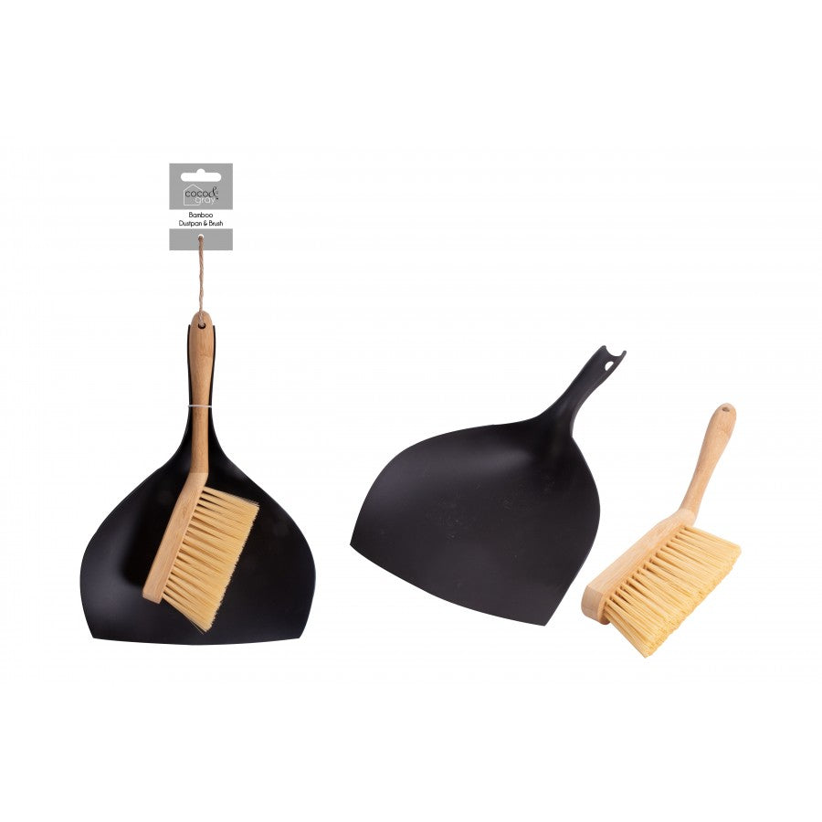 COCO & GRAY BAMBOO DUSTPAN & BRUSH