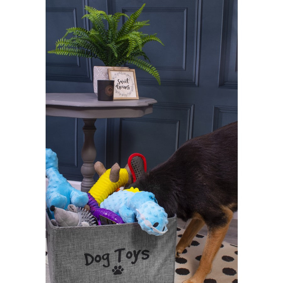 SMART CHOICE FOLDING DOG TOY STORAGE BOX 43X23X25CM GREY