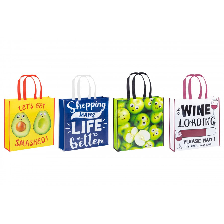 SHOPPING BAG 38X38X10CM 4 DESIGNS