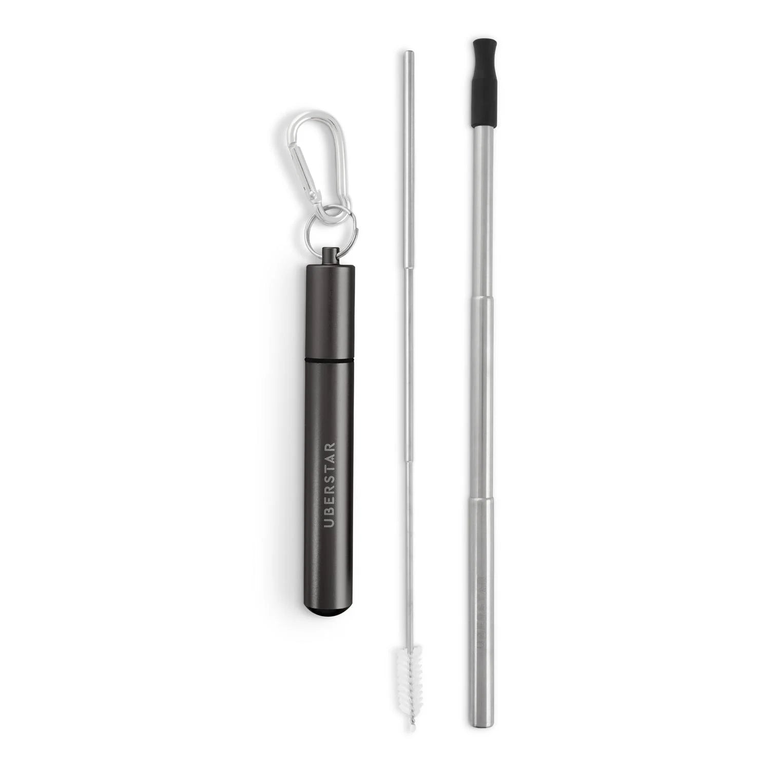 Travel Stainless Steel Straw - Space Grey