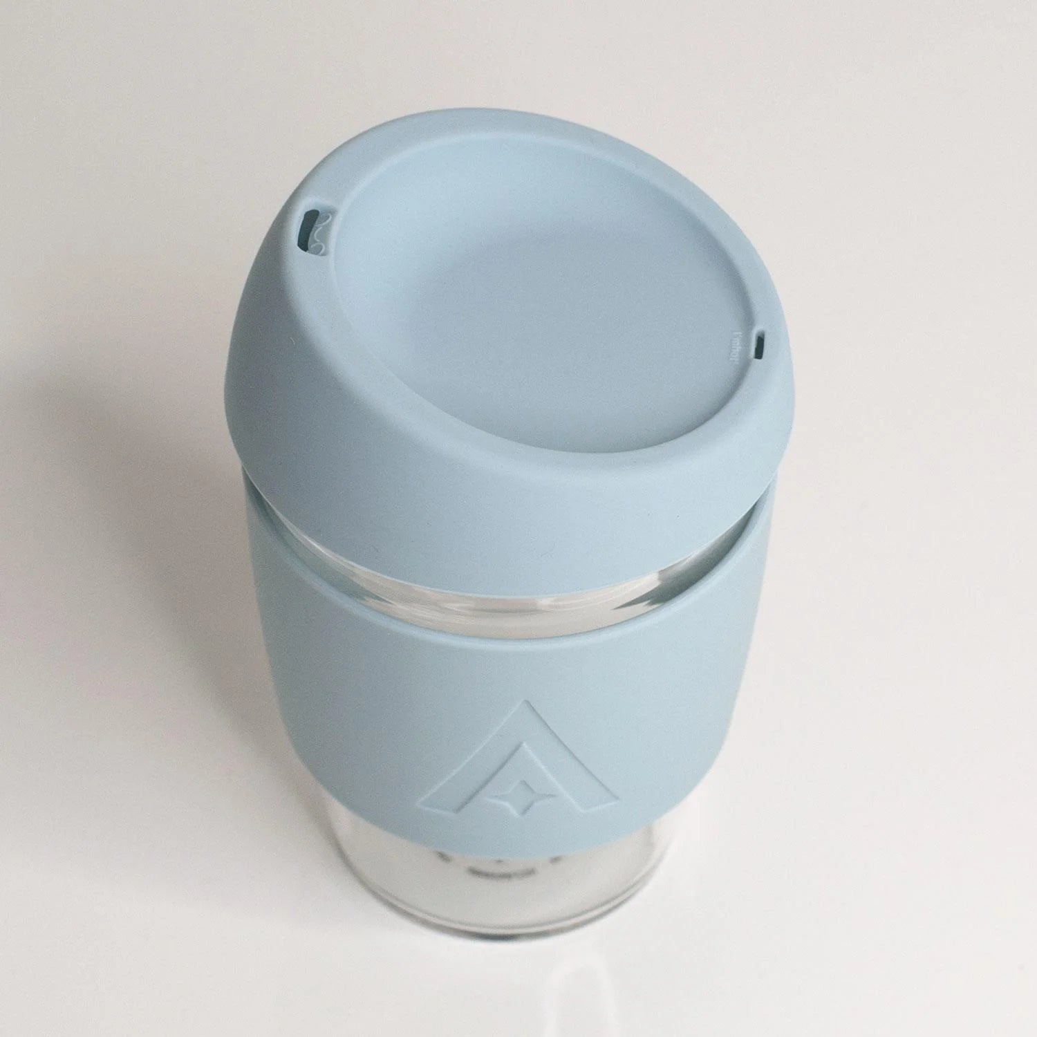 Reusable Glass Travel Cup - Cool Blue