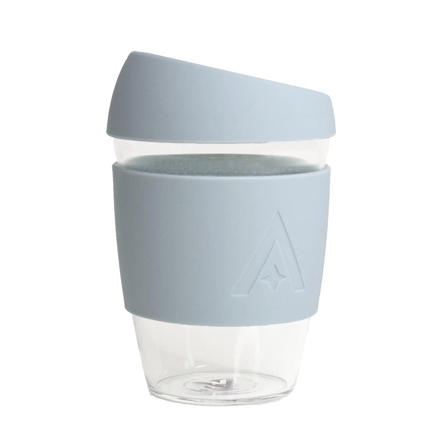 Reusable Glass Travel Cup - Cool Blue