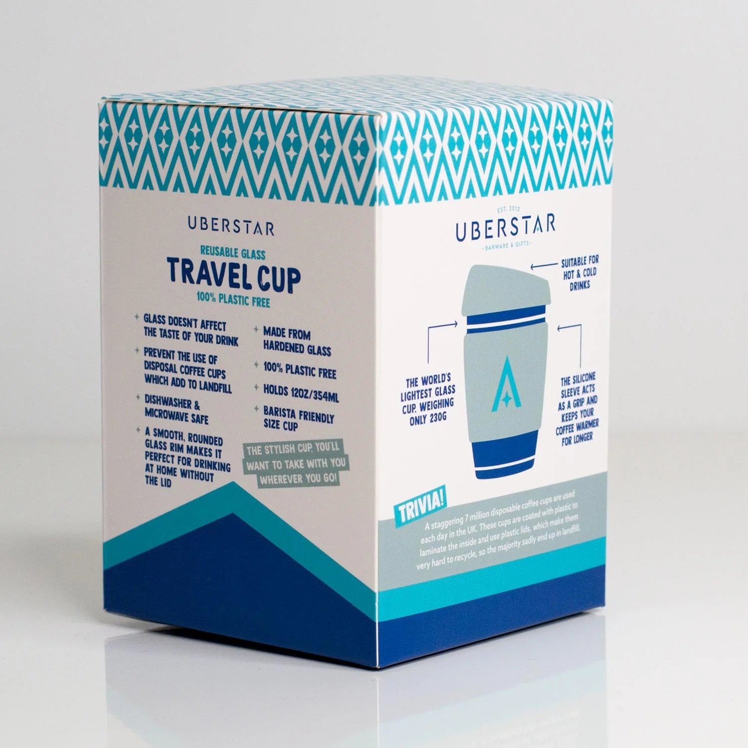 Reusable Glass Travel Cup - Sage Green