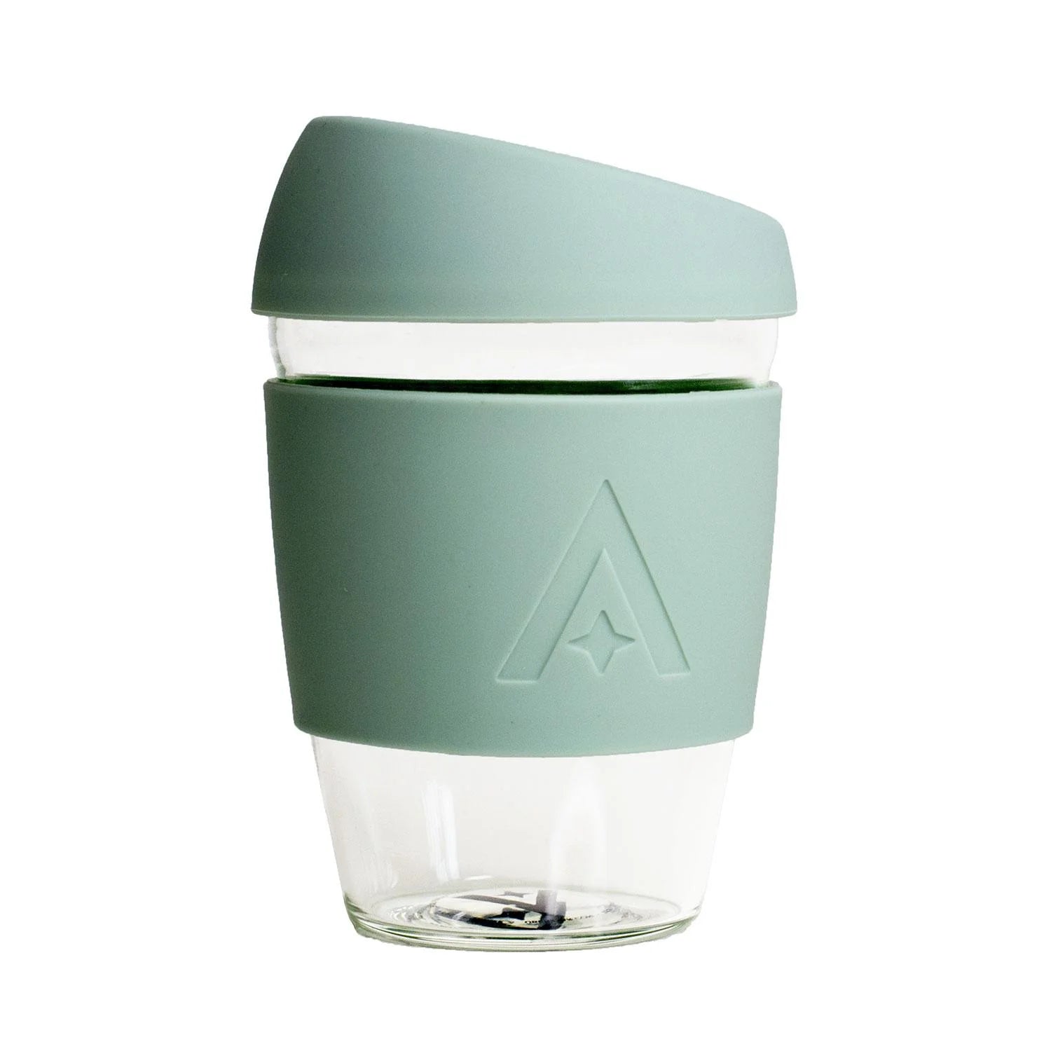 Reusable Glass Travel Cup - Sage Green